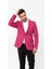 Fuşya Erkek Slim Fit Tek Düğmeli Blazer Ceket – Astarlı, Şık ve Modern Kesim 3