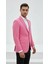 Açık Pembe Erkek Slim Fit Tek Düğmeli Blazer Ceket – Astarlı, Şık ve Modern Kesim 4