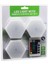 3pcs - Altıgen - Rgb Kumandalı - Pilli - Dokunmatik Lamba Seti 6 LED (4887) 1