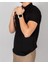 Erkek Siyah Slim Fit Polo Yaka T-Shirt 3