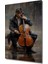 Romantik Müzisyen Yağlı Boya Görünümlü Ahşap Dekoratif Tablo Dikdörtgen Tablo 3