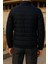 Erkek Kışlık Comfort Trend Günlük K.lacivert Şişme Mont 6