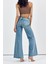 Geniş Paça Baggy Kadın Jean Pantolon - Mavi Mavi - 30 8