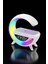 Bluetooth Hoparlör Dijital Göstergeli Wireless Şarj Rgb Işıklı 5