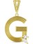 Altın G Harf Kolye Ucu - 14K 1