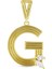 Altın G Harf Kolye Ucu - 14K 2