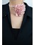 Bağcıklı Kumaş Çiçek Choker Gül Kolye 2
