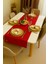 Festive Elegance Keten Runner 45X120 cm | Yılbaşı Masa Şeridi Dekoratif Masa Örtüsü 1