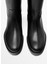 Kadın Siyah Düz Taban Diz Altı Çizme 3
