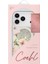 iPhone 17 Pro Uyumlu Kılıf M-Safe Özellikli Çiçek Desenli Simli Coehl Fleurette Kapak Gold 5