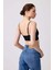Cottonhill Premium - Kadın Siyah Seamless Ip Askılı Crop Top Büstiyer 2