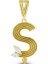 Altın Ş Harf Kolye Ucu - 14K 1