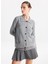 Gri Melanj Kadın Hırka F5WL-HRK0008 1