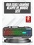 Işıklı Oyuncu Q Klavye Mouse Seti Siyah Gaming Oyuncu Klavye 1