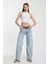 Geniş Paça Düşük Bel Kadın Jean Pantolon - Denim Denim - 26 1