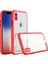 iPhone Xs Max Kılıf Miami Şeffaf Silikon - Kırmızı (K95) 1