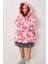 Kapüşonlu Kalpli Oversize Peluş Mont LCI0058 Pembe 4