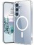 Samsung Galaxy S24 PLUS/S25 Plus Şeffaf Magsafe Kılıf Darbe Emici Silikon, Kamera Korumalı, Manyetik 1