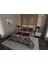 Pamuklu Jakar Dokuma Kapitone Dikişli Pike Takımı Çift Kişilik 3D Dijital Baskılı 7 Parça – Lüks Duvet Cover Set Mode 1