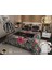 Pamuklu Jakar Dokuma Kapitone Dikişli Pike Takımı Çift Kişilik 3D Dijital Baskılı 7 Parça – Lüks Duvet Cover Set Mode 2
