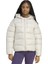Essentials Synthetic Down Puffer Kadın Bej Kapüşonlu Kaz Tüyü Mont 1
