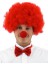 Kırmızı Renk Kıvırcık Afro Palyaço Seti 1
