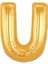 U Harf Folyo Balon Altın Renk 40 Inç 1