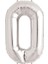 Gümüş Rengi Folyo Rakam Balon 1 Metre 1