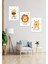 Çocuk Bebek Odası Mdf (Ahşap) 3parça Renkli Dekoratif Tablo 2