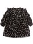 Desenli Mevsimlik Elbise 1-7 Yaş Siyah 3