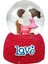 Love Sevgililer Işıklı ve Müzikli Kar Küresi 2