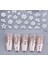 Gümüş Çiçek Tırnak Süsleme Stickerı Nail Art Süslemeleri 2