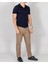 Erkek Lacivert Slim Fit Polo Yaka T-Shirt 2