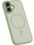 iPhone 17 Uyumlu Kılıf M-Safe Şarj Özellikli Benks Mist Magnetik Kapak Açık Yeşil 3