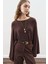 Pelerin Tarz Bluz Acı Kahve 6