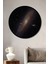 Andromeda Galaksisi Modern Sanat Yağlı Boya Görünümlü Ahşap Dekoratif Tablo Yuvarlak Tablo 2