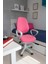 Dole Gri Gövde/pembe Döşemeli Ofis Büro Sekreter Bilgisayar Çalışma Koltuğu Sandalyesi 1