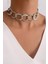 Choker Gümüş Renk Kadın Kolye 1