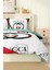 Nevresim Takımı Çift Kişilik Pamuklu Saten Kumaş 6 Parça 3D Dijital Baskı Duvet Cover Set Model No: 4