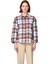 Kadın Ekose Desenli Uzun Kollu Oversize Gömlek Dokuma Kumaş Rahat Kesim Fonksiyonel Modern 1