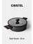 Cristel 26 cm Basık Tencere Siyah 2