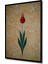 Altın Sulu Boya Görünümlü Lale Sanat Ahşap Dekoratif Tablo Dikdörtgen Tablo 5
