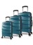 Pp Polipropilen Kırılmaz 3'lü Valiz Seti Petrol Yeşili Büyük - Orta - Küçük 1