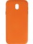 Samsung Galaxy J7 Pro / J730 Kılıf Nano Içi Kadife Silikon - Turuncu (K95) 1