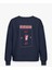 Kadın Içi Şardonlu Baskılı Oversize Sweatshirt 1
