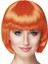 Turuncu Renk Parti Peruğu Küt Saç - Lisinya 1