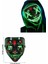 LED Işıklı Neon Maske Cadılar Bayramı Maskesi Korkunç Korku Maskesi 5
