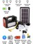 Solar Panelli Bluetoothlu Aydınlatma Fener LED Ampul ile Güneş Enerjili Kamp Feneri 1