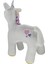 Kalp Nakışlı Unicorn 40 cm Peluş Oyuncak 3