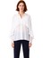 Kadın Volanlı Uzun Kollu Oversize Kesim Dokuma Gömlek Her Ortamda Zarafet ve Konfor Sunar Şık 4